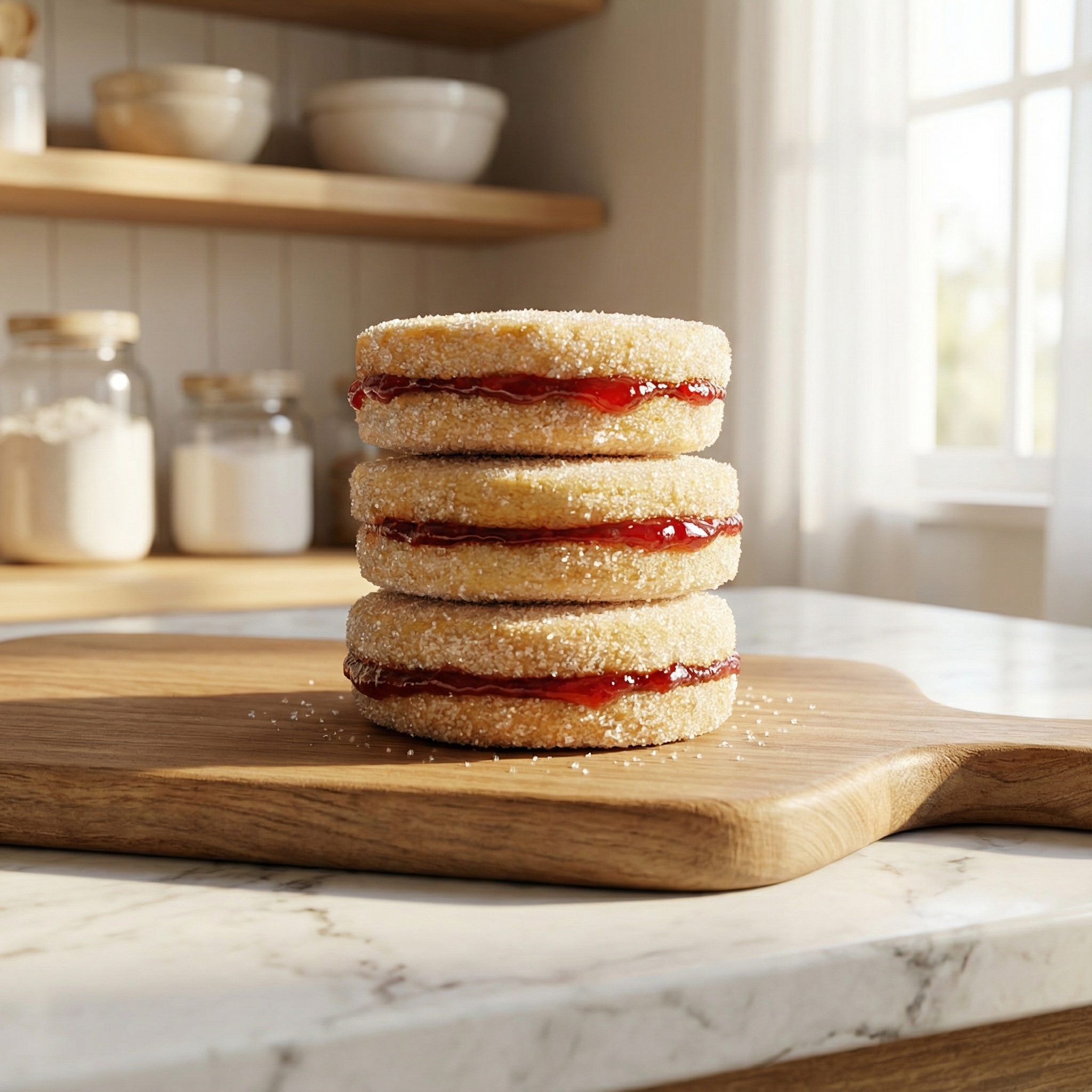 Almond Shortbread Sandwich